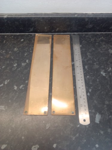 Vintage copper finger plates - vintage,