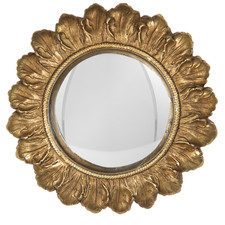 Gold sunburst wall mirror - gold, gift