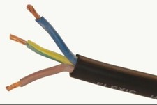 10mm x 3Core Rubber Cable Flex H07RN-F H07RNF Heavy Duty Flex 