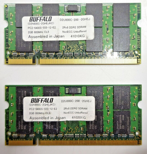 Buffalo 4gb ddr2 - 4gb, (2x2gb)