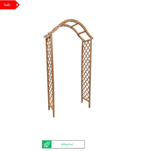 Wooden garden arch pergola - wooden,