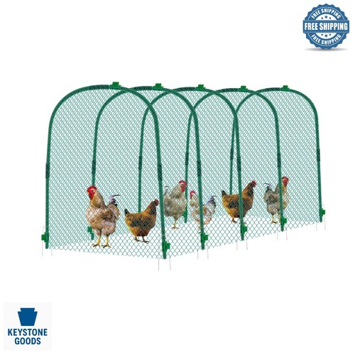 Large green poultry tunnel - green,