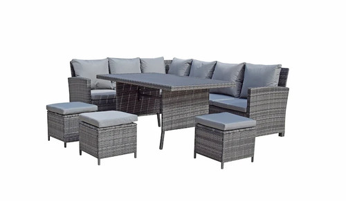 Wicker corner sofa dining - wicker,