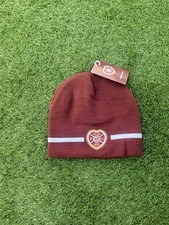 Official Hearts FC Beanie Hat Cap BNWT Adults One Size Fits all