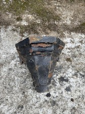 Vintage Cast Iron Rain Hopper Industrial Garden Planter Aged Finish 22x23cm