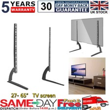 22" to 65" Universal LCD Flat Screen TV Table Top Stand Base Padded Bottom Feet