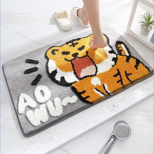 Tiger print rug - print, faux