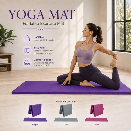 Tri folding gymnastics - folding, mats