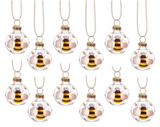 Bumble Bee Glass Bauble