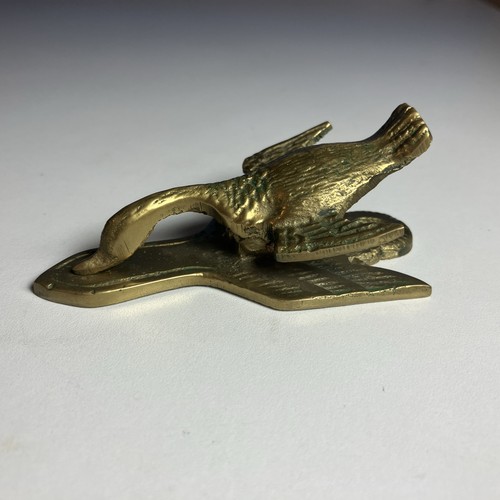 Vintage brass goose duck bird - vintage,