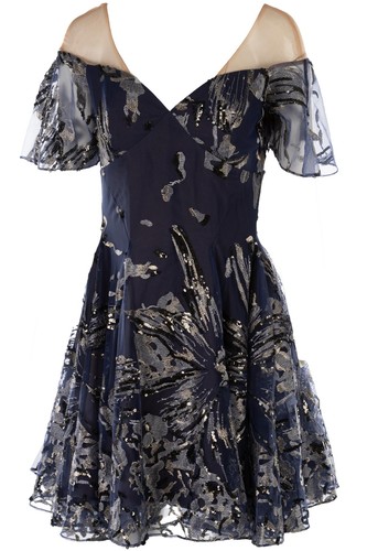 Marchesa notte navy tulle - navy,