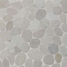 White Timor Sliced Pebble Mosaic Wall & Floor Tile ($9.94/SqFt)