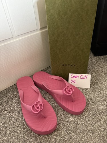 Gucci flip flops pink - size, 37
