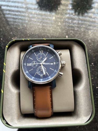 Fossil men leather watch - fossil, men's