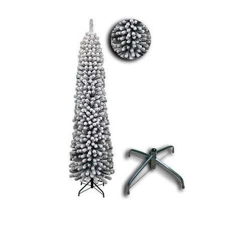 6ft snowy pencil christmas - snowy,