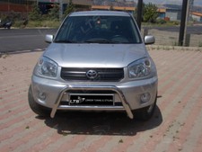 TOYOTA RAV4 MK2 BULL BAR NUDGE A-BAR, STAINLESS STEEL CHROME 2000 TO 2005 W K