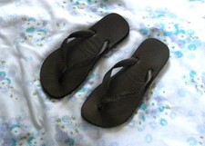 HAVAIANAS Black Flip-Flops UK : 5 : Brazil : 37 - 38 : Eur 39 - 40