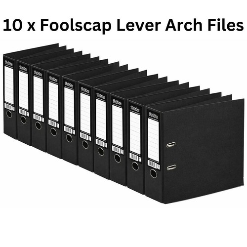 Black lever arch files - x,