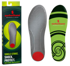 Sorbothane Single Strike Shoe Insoles Shock Absorbing Sport Walking UK Size 8-9