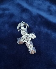 Masonic Opening Orb Ball /Cross Pendant - Masonic Symbols -925 Sterling Silver