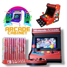 Nintendo Switch Arcade Cabinet Case Switch & OLED Retro Mario-Style Mini Arcade