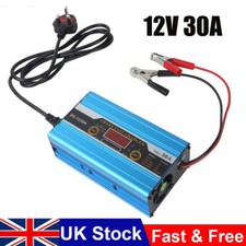 12V 30A Intelligent Leisure Battery Charger For Caravan Campervan Boat UK