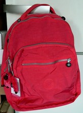 Kipling Classic Seoul Peony Pink Rucksack , Backpack School bag Gym Cabin new 