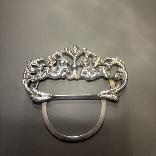 Silver victorian napkin menu - silver,