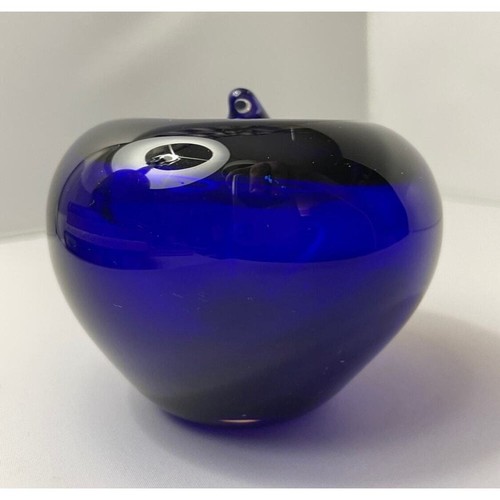 Cobalt blue apple art - cobalt,