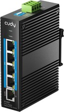 Cudy IG1005P 5-Port Gigabit Industrial PoE+ Switch 120W DIN-Rail IP40 802.3at/af