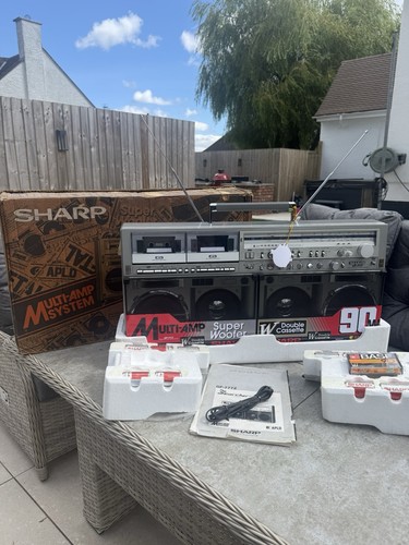 Sharp 777z boombox boxed - gf-777z,