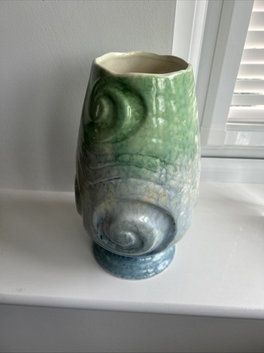 Sylvac green blue vase - sylvac,