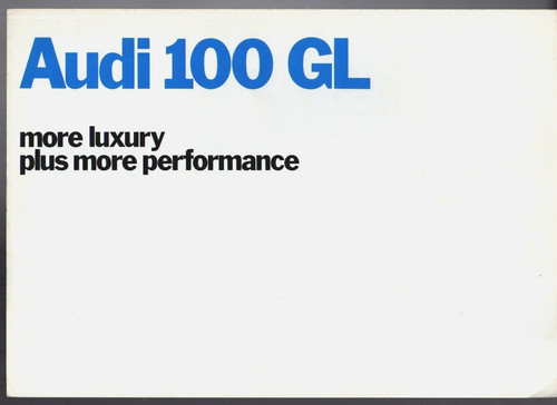 Audi 100 saloon - audi, gl