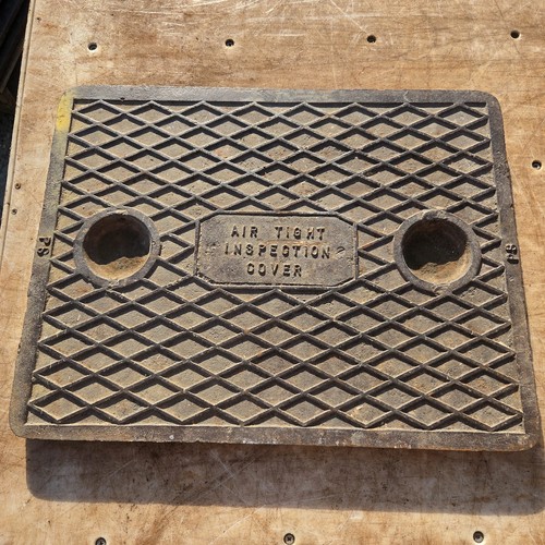 Cast iron manhole cover 655mm - iron,