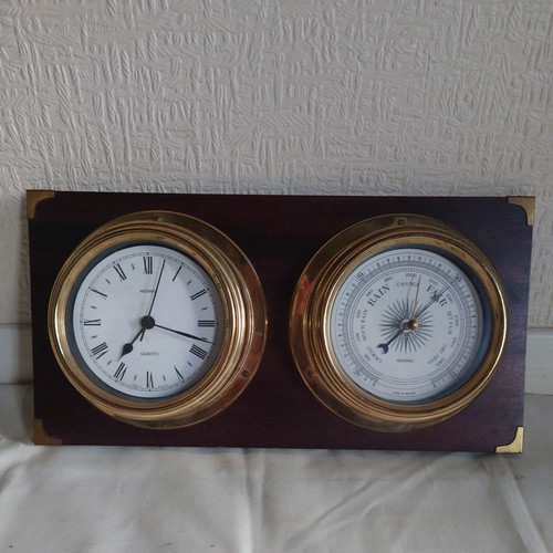 Metamec clock barometer quartz - clock,