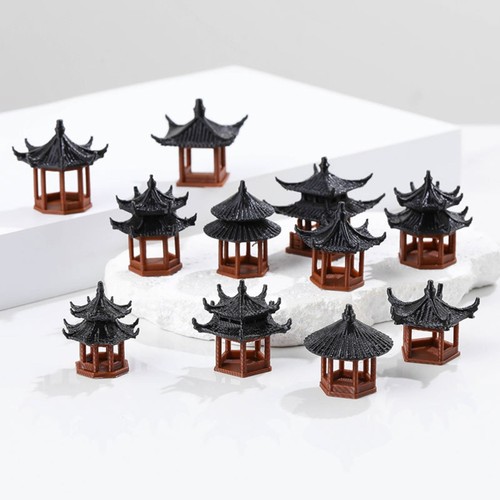 Plastic mini pagoda statue - mini,