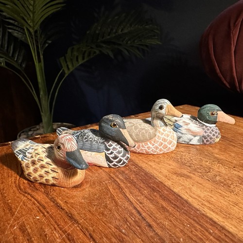 Vintage hand painted wooden - vintage,