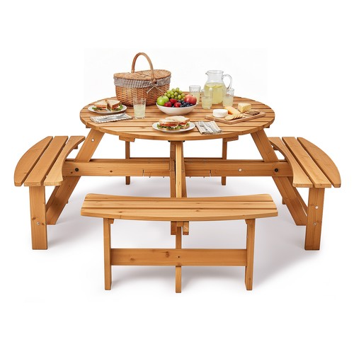 Garden picnic table with - garden,