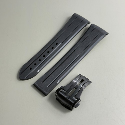 Rubber watch strap deployment - strap,