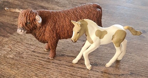 Schleich highland bull and - schleich,