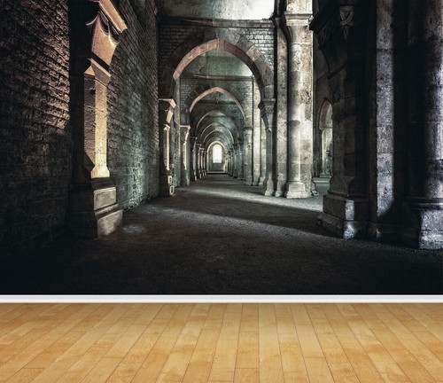 Medieval stone walls arch - stone,