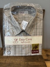 EWM Edinburgh Woollen Mill Check Flannel Shirt Size Large Brand New