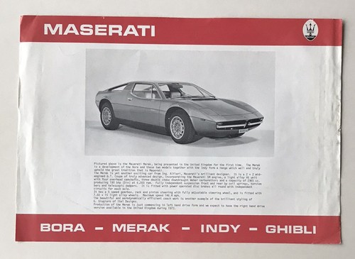 Maserati merak 1972 - merak, earls
