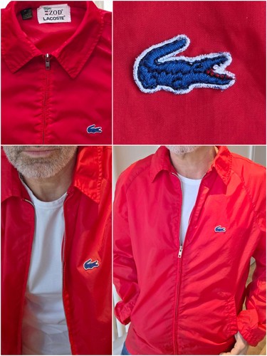 Lacoste red windbreaker - lacoste,
