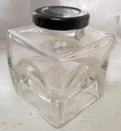 Antique glass inkwell - antique, g