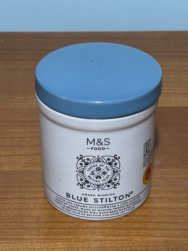 Blue ceramic stilton - blue,