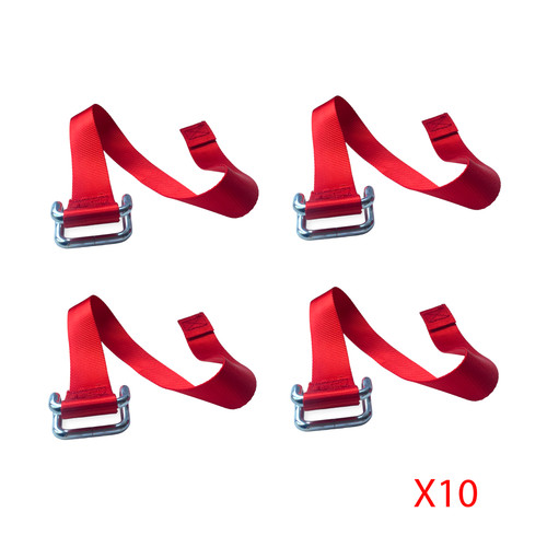 Red bottom trailer strap - red,