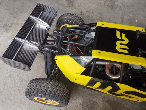 Carbon fiber rear wing - carbon, for