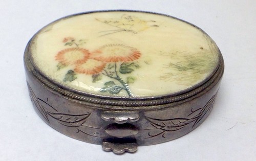 Antique silver floral - antique,