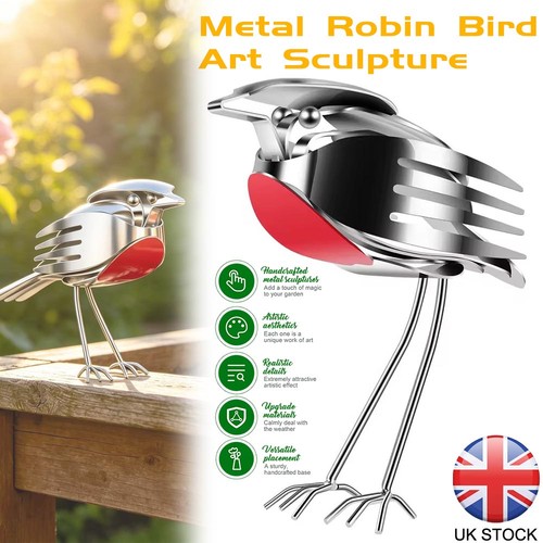Handmade metal robin garden - handmade,